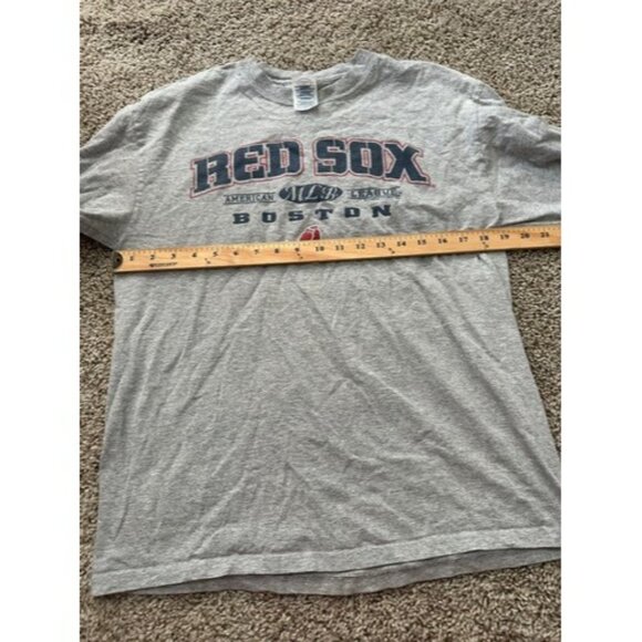 Delta Magum Weight Men Gray Long Sleeve Gray MLB Boston Red Sox Shirt Size Large - Picture 7 of 13